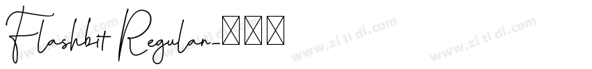Flashbit Regular字体转换